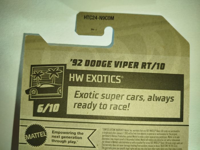 Hot Wheels '92 Dodge Viper RT/10 2024 - photo numéro 10