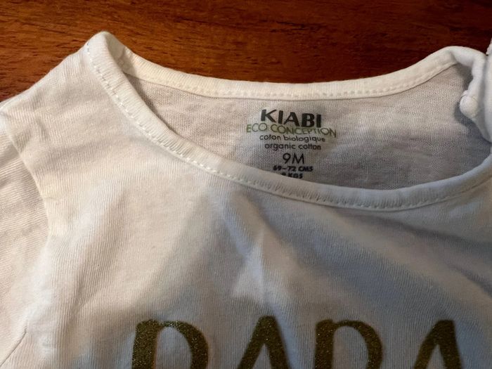 TEE shirt manche longue fille 9 mois kiabi - photo numéro 4