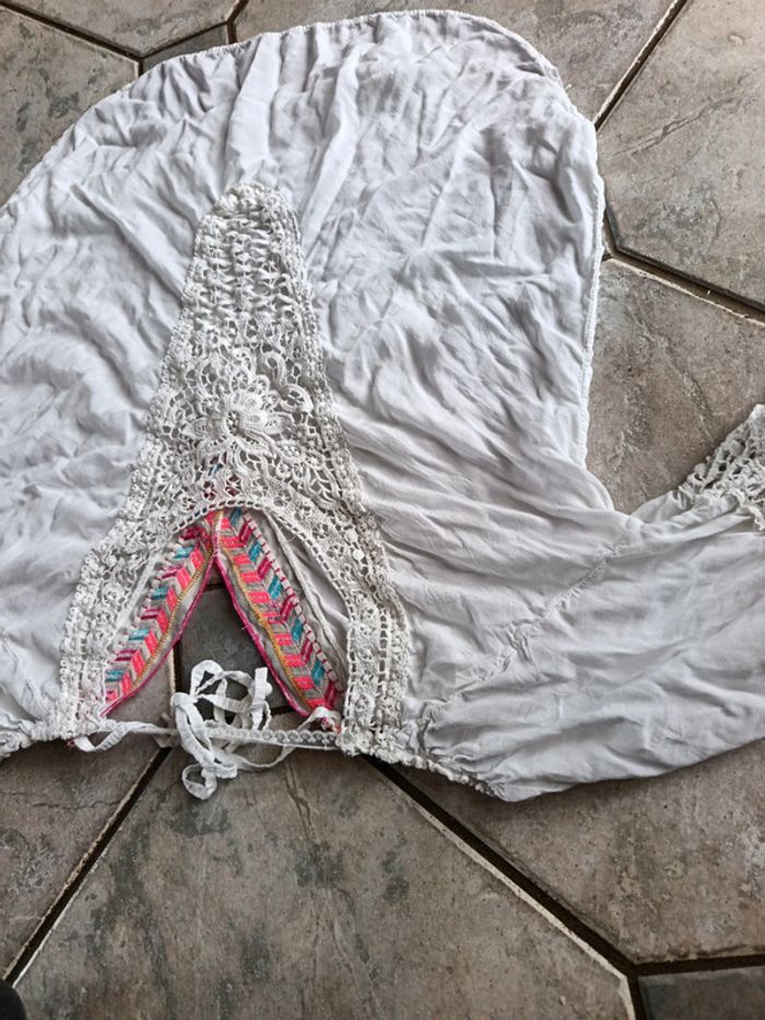 Chemise blouse dentelle taille unique manche - photo numéro 14