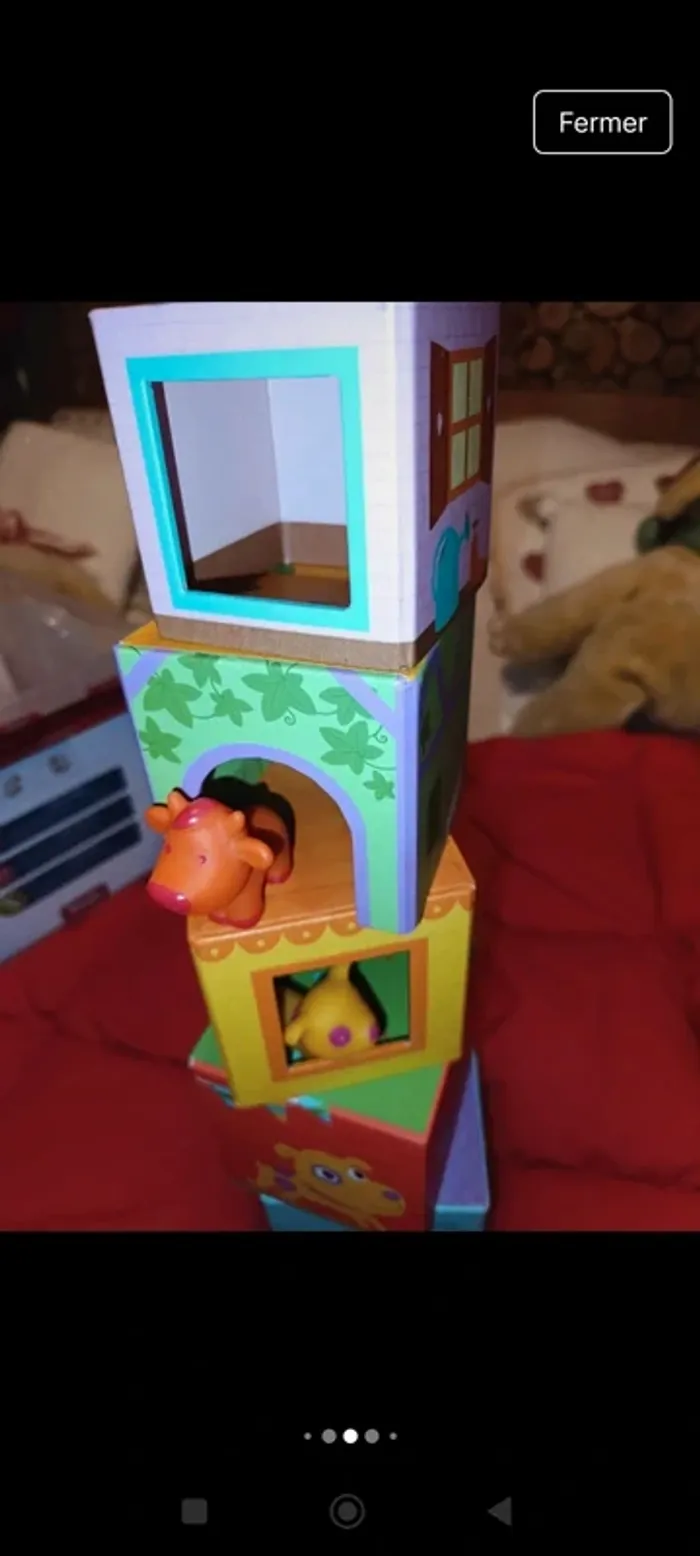 Superbes cubes bébé à empiler Djeco neuf valeur 17€ - photo numéro 4
