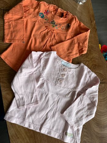 Lot 2 blouses fille