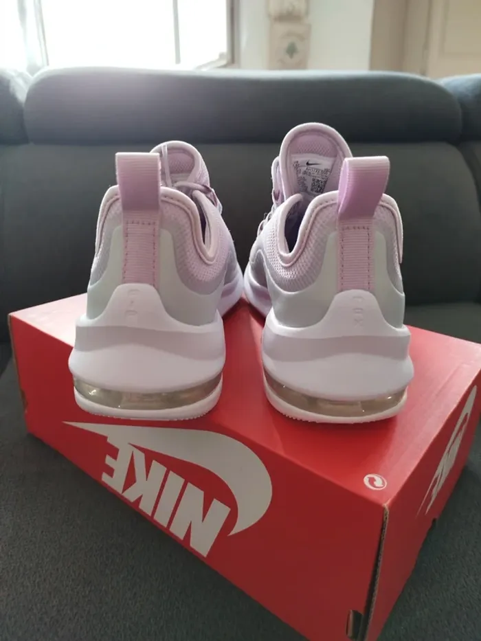 Basket fille nike air max axis lila et gris - photo numéro 6