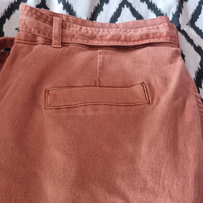 Jean coupe courte avec ceinture 50 rose - photo numéro 4