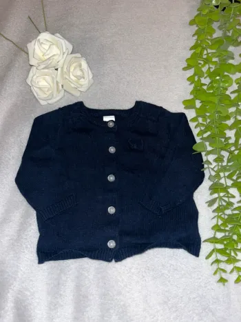 Très beau gilet longue manche pour bébé fille