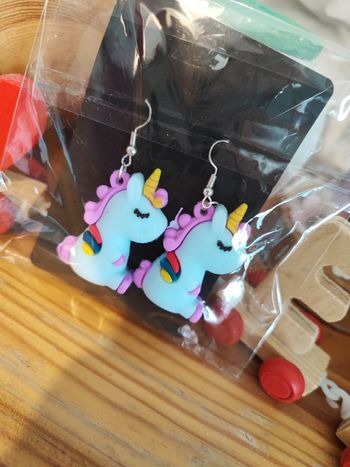 Boucles d'oreilles licorne