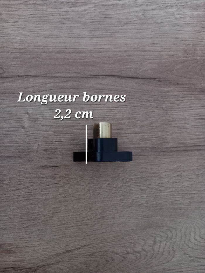 Borne anti-cisaillement ancienne en bakélite et laiton. - photo numéro 6