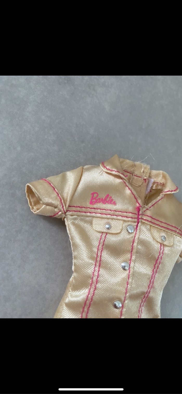 Robe courte doré Barbie - photo numéro 3