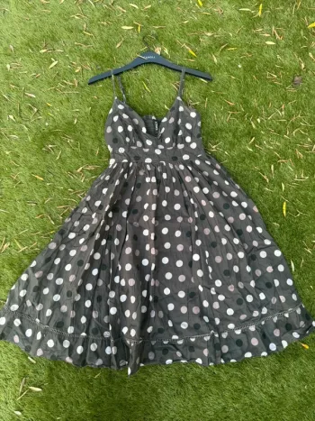 Robe été à pois Only taille S 36 marron beige et noire