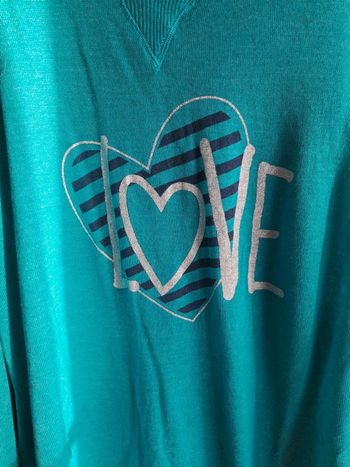 pull turquoise Love