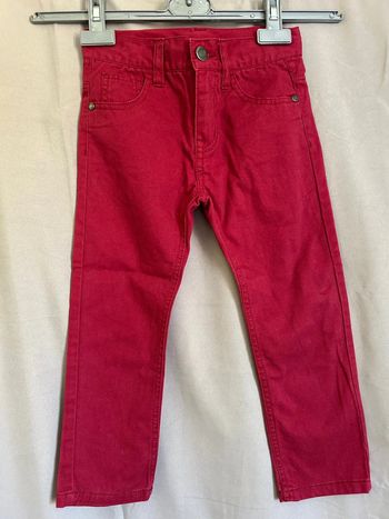 Pantalon slim bordeaux 4 ans