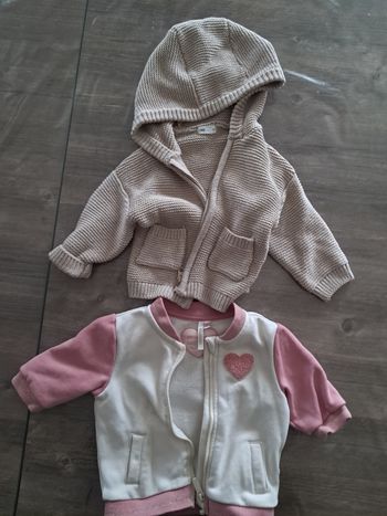 Lot gilet/veste mi-saison 3 et 6 mois