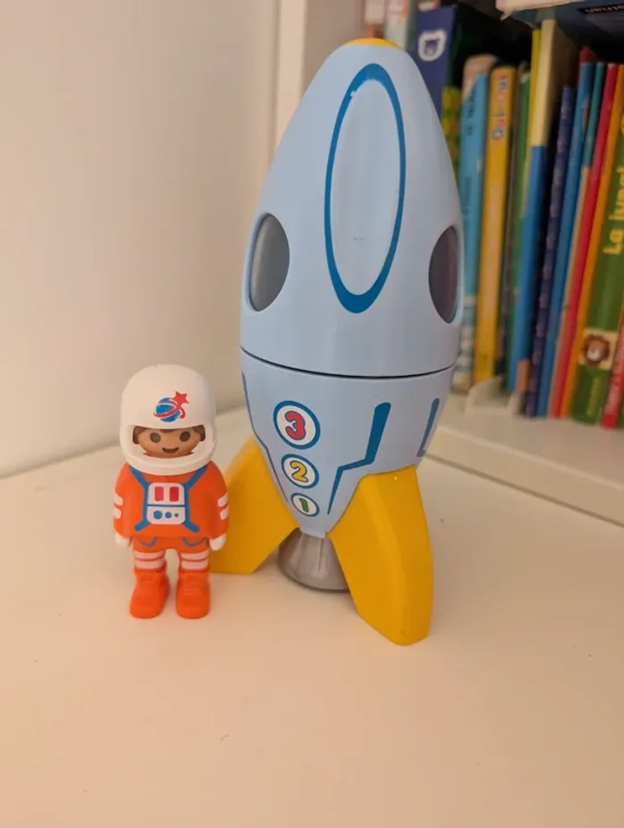 Playmobil 123 astronaute et sa fusée