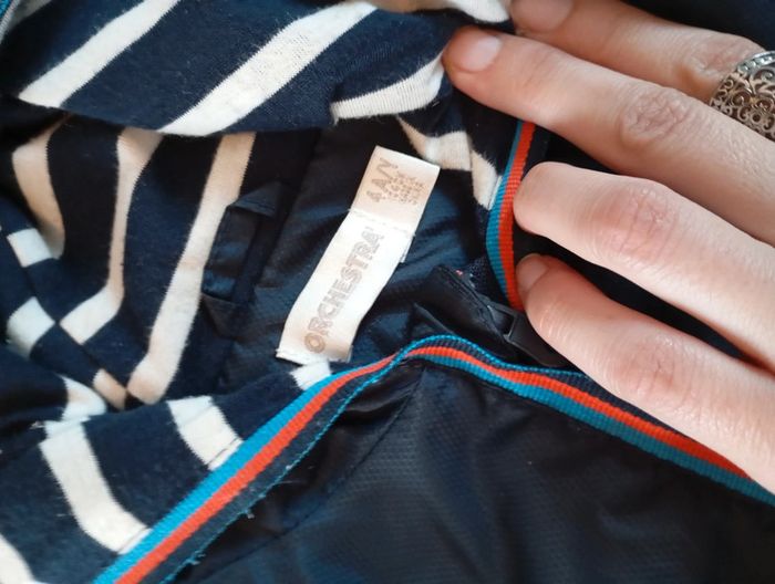 Orchestra 🌊 kway imperméable mixte marine 4 ans - photo numéro 6