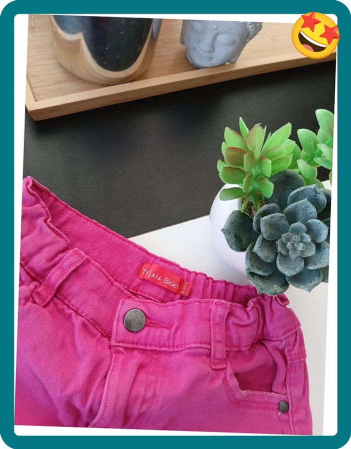 Short en jeans rose Taille 3 ans🌿💝 - photo numéro 5