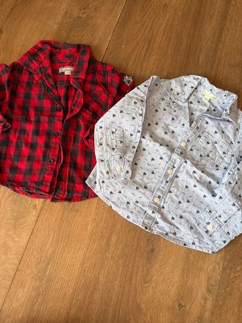 Chemises manches longues 18 mois