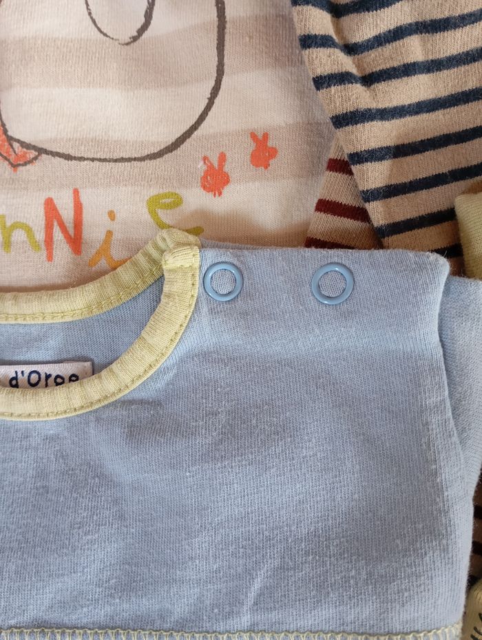 Lot 4 tee shirt manches longues 6 mois - photo numéro 2