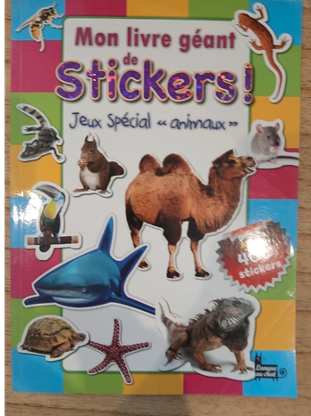 livre stickers et jeux spécial animaux