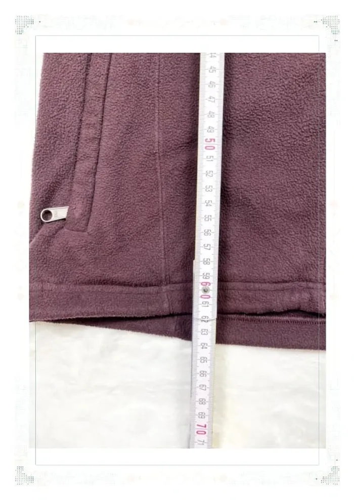 The North Face polaire bordeaux femme taille L full zip polyester - photo numéro 11