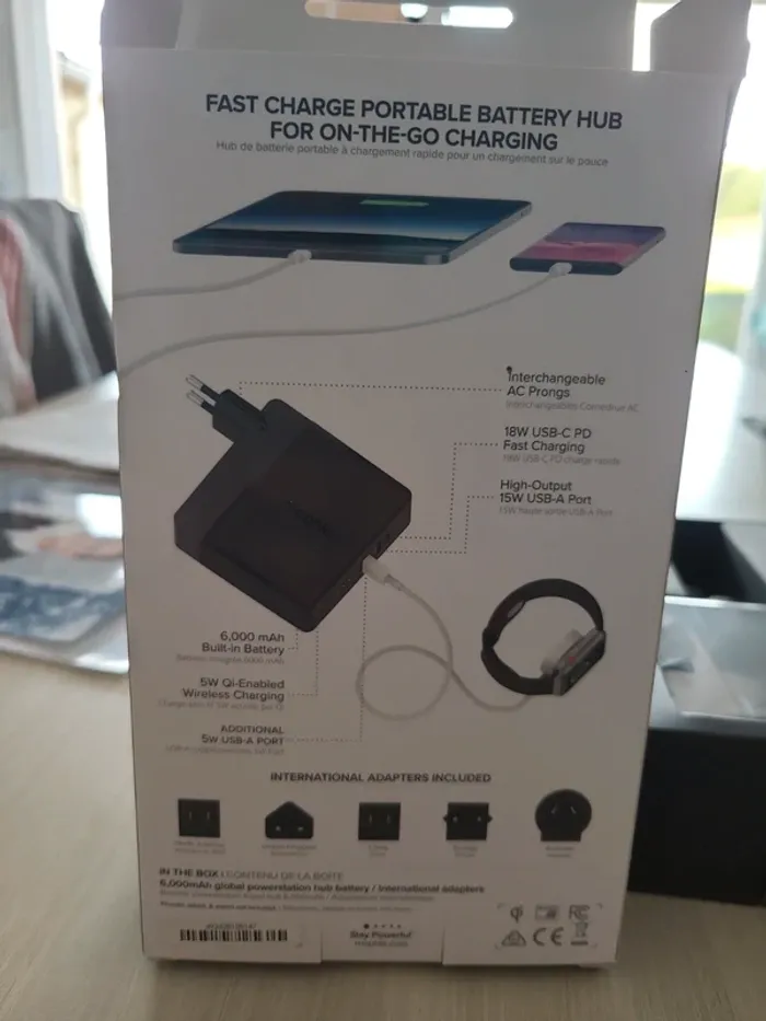 Batterie secours mophie 6000 mah #induction - photo numéro 4