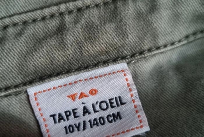 Veste en jean kaki mixte - photo numéro 3