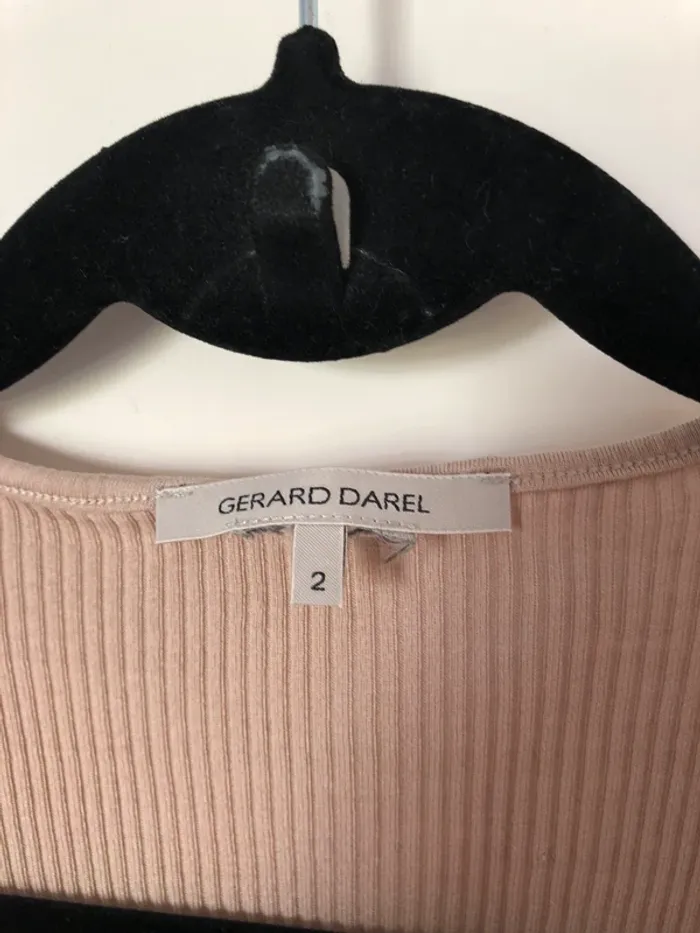 Débardeur taupe à strass Gérard Darel taille 2 - photo numéro 5