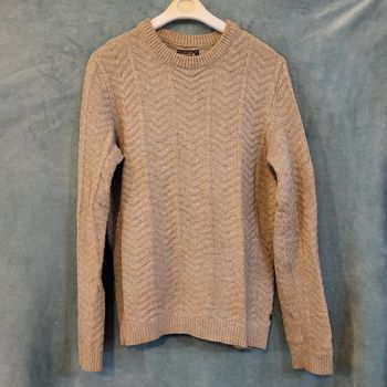 Pull Homme Vintage Jack & Jones 🧥 Taille S - Motif Écaille de Poisson  - 10% Laine