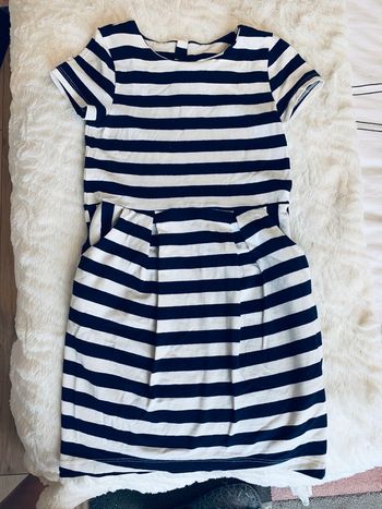Robe marinière H&M T5-6ans très élégante