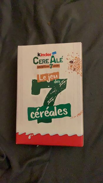 Jeu des 7 familles kinder céréalé