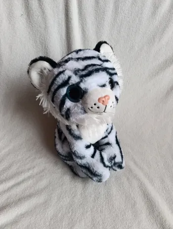 Peluche tigre blanc 33 cm