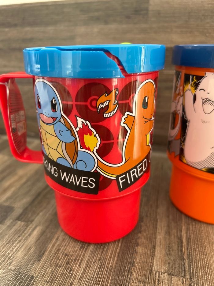 gobelet tasse avec paille en plastique Pokémon - photo numéro 3