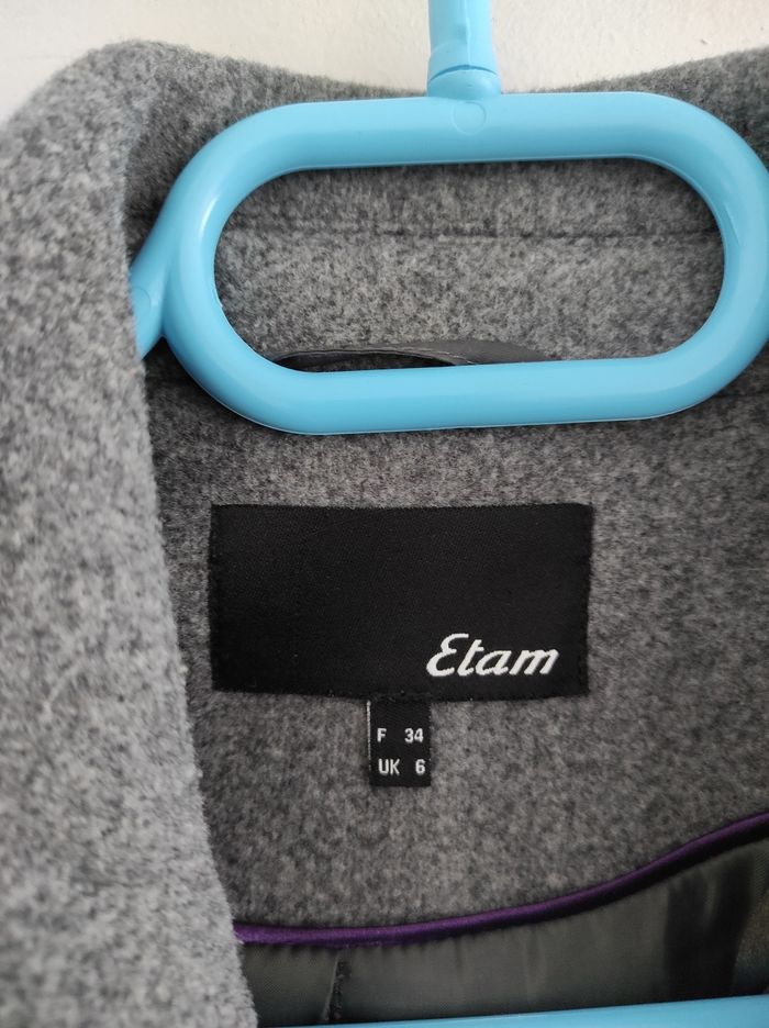 Manteau gris etam - photo numéro 4