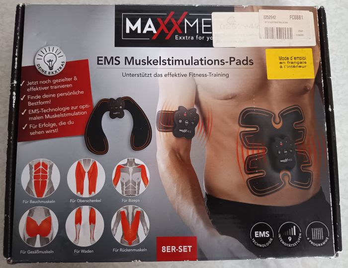MAXXMEE Stimulation musculaire pour le ventre, les jambes, les fesses avec patch - photo numéro 1