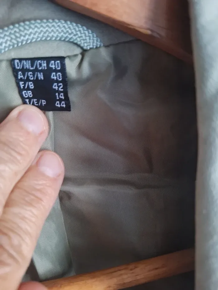 Veste vintage vert pastel chic - photo numéro 2