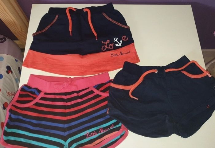 Lot short  + jupe 4 ans
