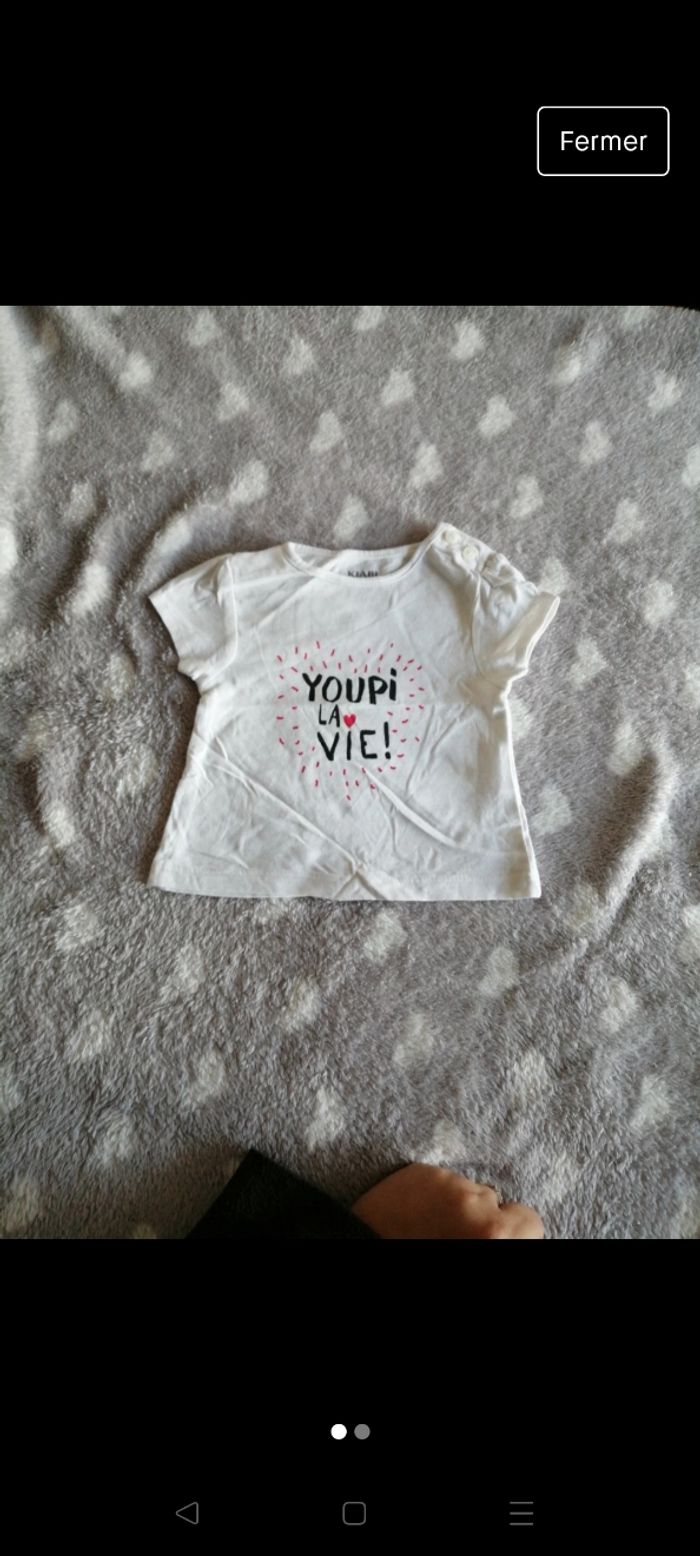 T-shirt manche courte 1mois