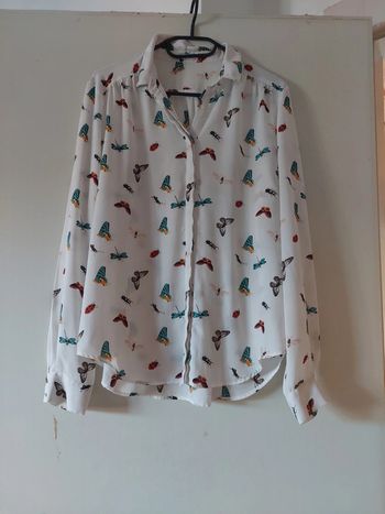 Chemise motif papillon