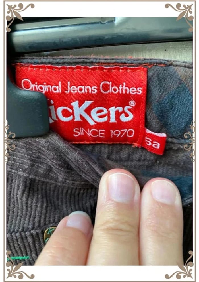 Pantalon en velours Kickers 6 ans marron - photo numéro 4