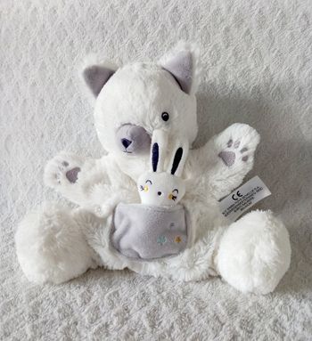 Doudou marionnette chat Kiabi 