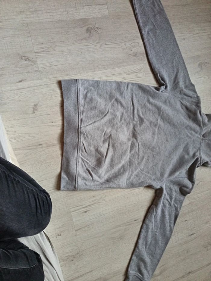Sweat 14 ans fille gilet fermeture éclair capuche gris Tissaia - photo numéro 14