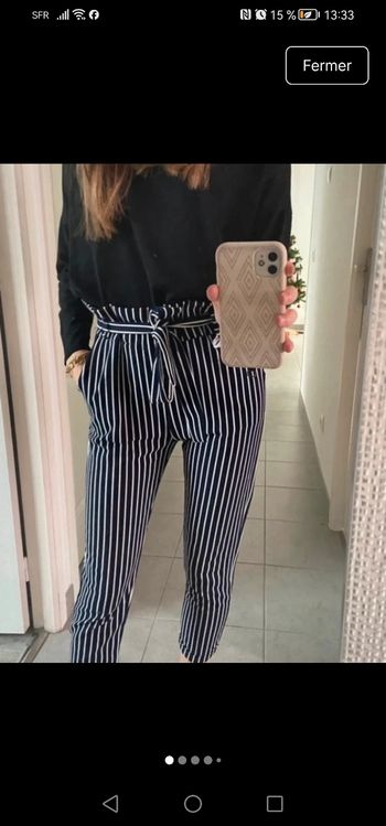Pantalon à rayures 