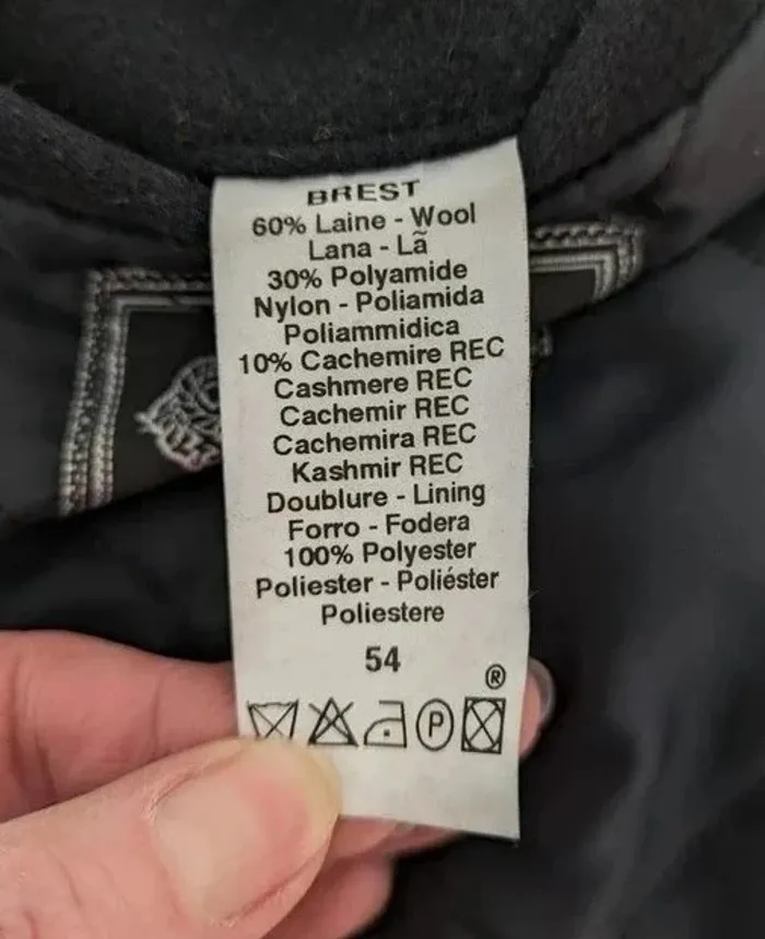 Manteau zippé en laine et cachemire - taille XL/XXL - photo numéro 6