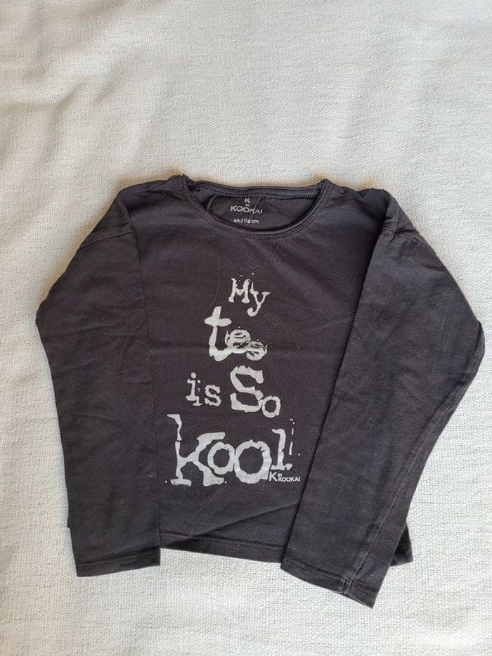 t-shirt manches longues 6 ans 116 cm Kookai