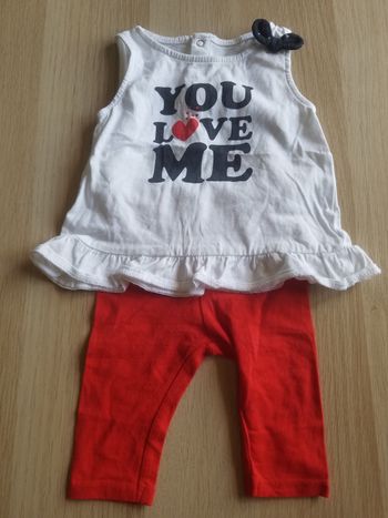 Ensemble fille 6 mois