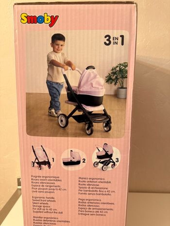 Maxi-cosi poussette et landeau rose 3 en 1 - photo numéro 3