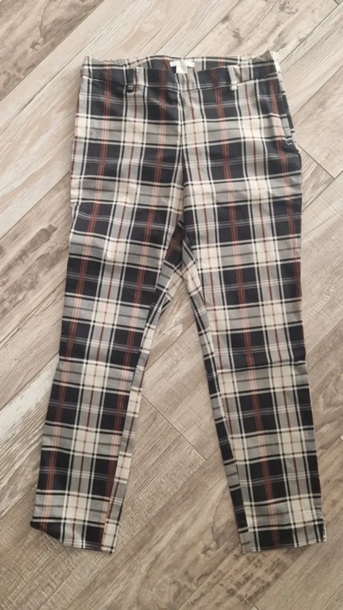Pantalon à carreaux