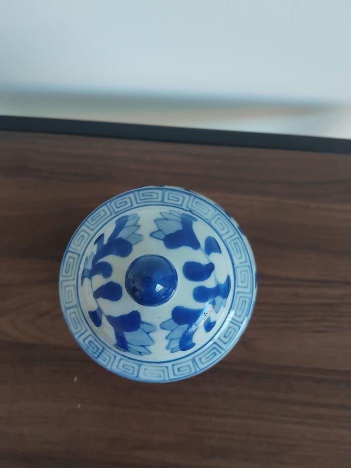 Pot à gingembre ou thé motif chinois céramique - photo numéro 3