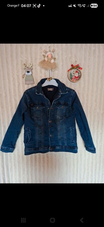 Blouson en jeans doublé en polaire orchestra 8 ans
