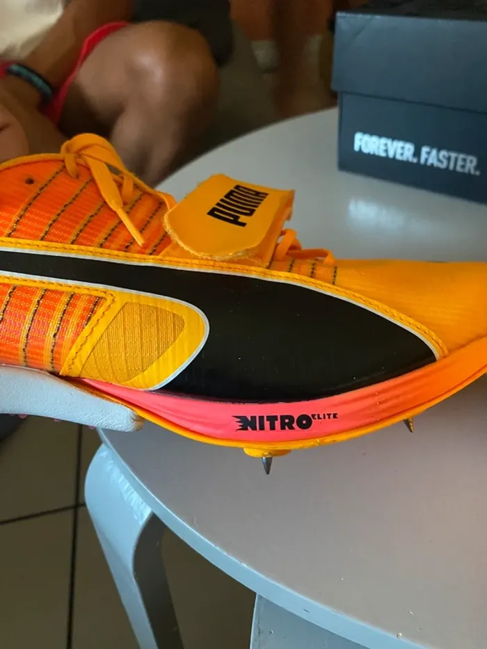 Chaussures Puma evoSPEED Long Jump Nitro 2 – Spécial Saut en Longueur & Perche – T47 - photo numéro 7