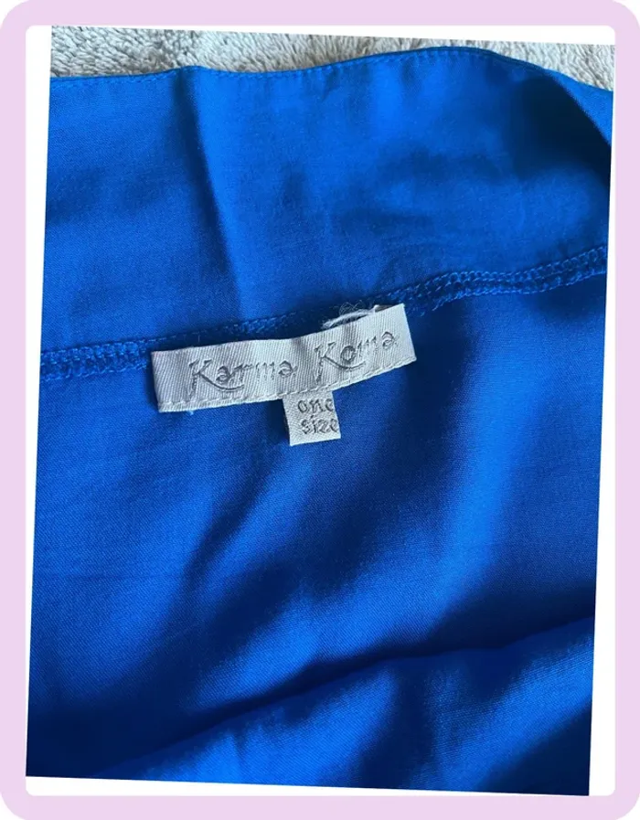 Robe Kimono Bleue Karma Koma – Taille Unique, Fluide et Élégante - photo numéro 2