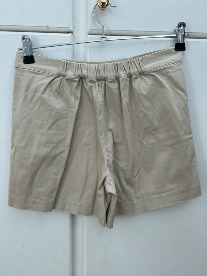 Jupe short beige en coton taille 12 ans cyrillus - photo numéro 4